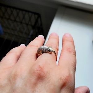 Pave Dolphin Ring